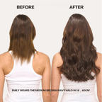 Extensions per capelli ondulati a fascia Halo - Biondo Ghiaccio