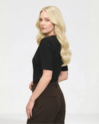 Extensions per capelli ondulati a fascia Halo - Biondo Ghiaccio