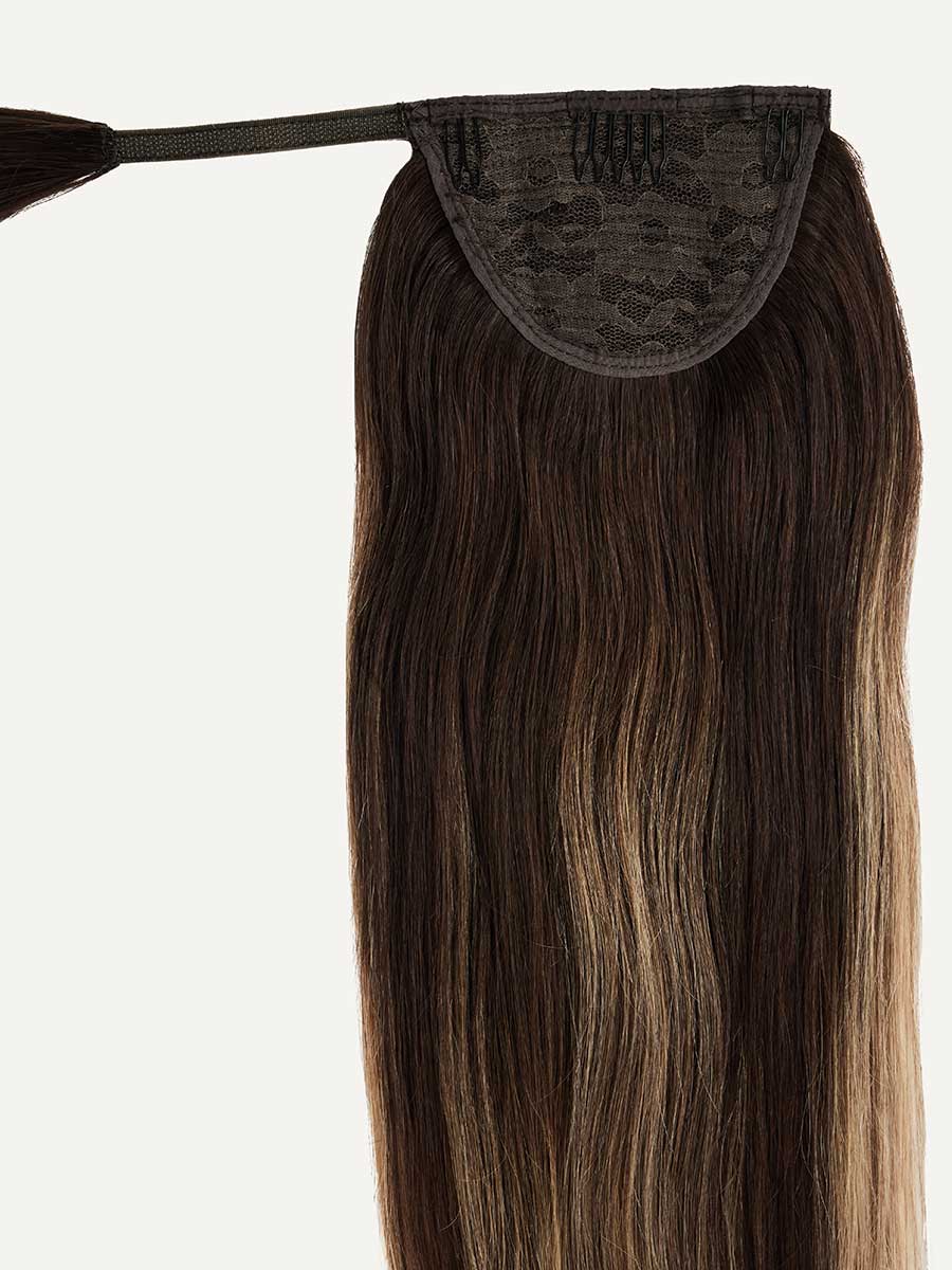 Wrap Ponytail Hair Extensions - Sun-Kissed Brown