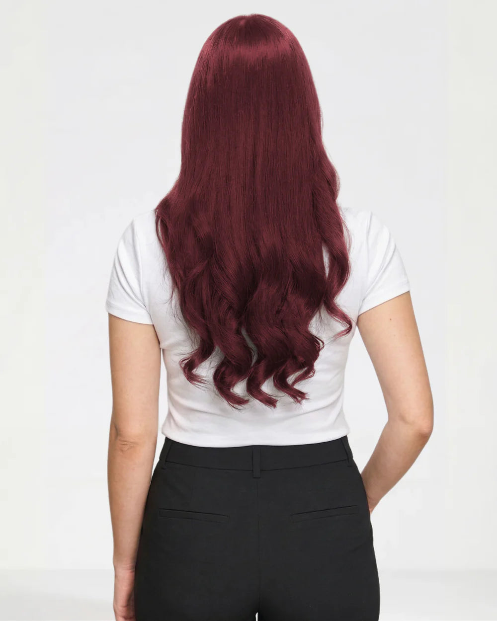 Extensions per capelli Halo mossi - Rosso ciliegia