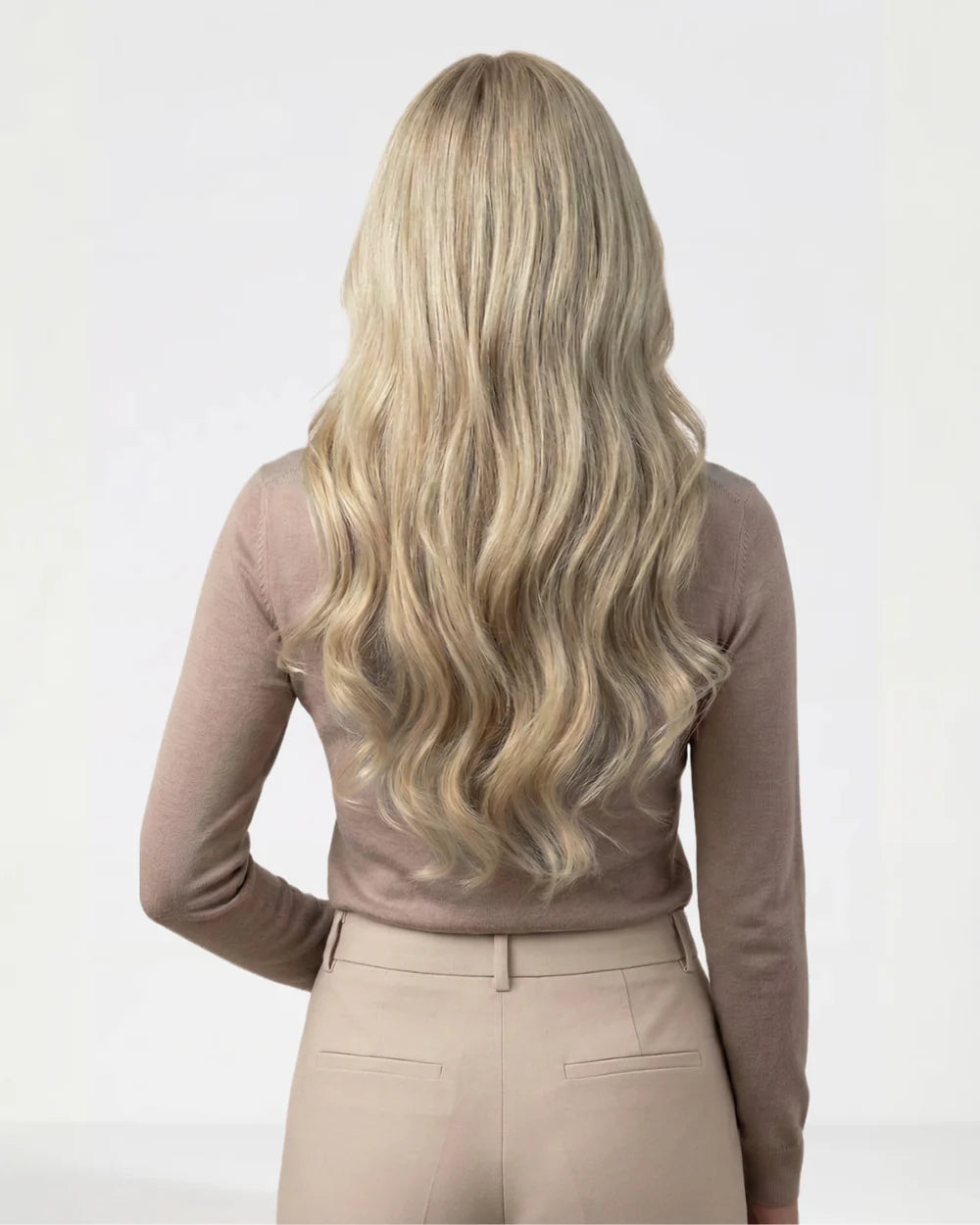 Halo Wavy Hair Extensions - Beige Blonde