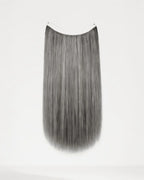 Halo Straight Hair Extensions - Grey