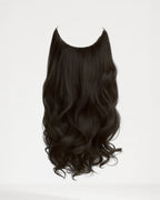Halo Wavy Hair Extensions - Espresso Brown