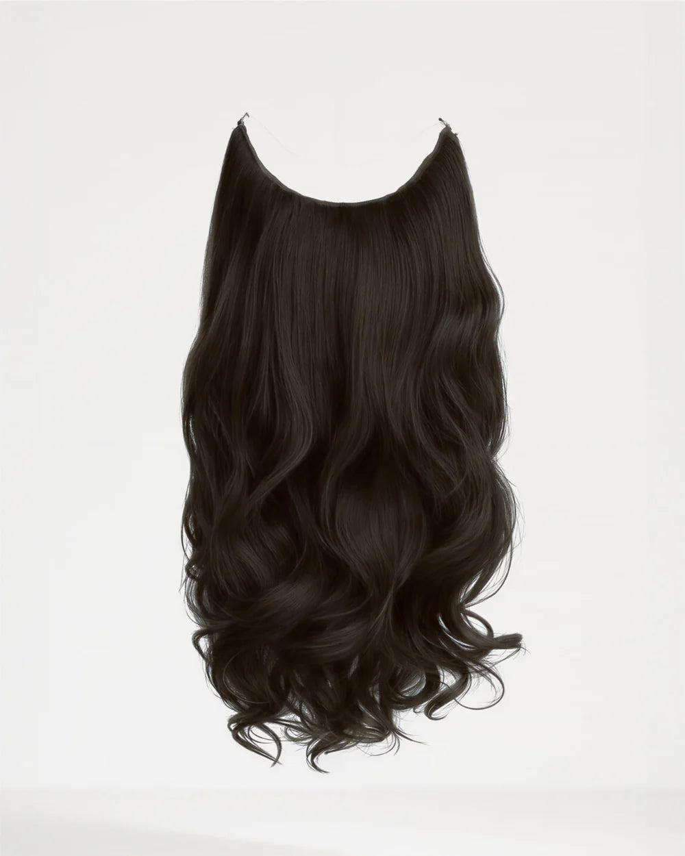 Halo Wavy Hair Extensions - Espresso Brown