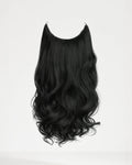 Halo Wavy Hair Extensions - Raven Black