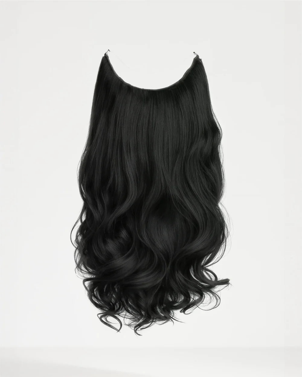 Halo Wavy Hair Extensions - Raven Black