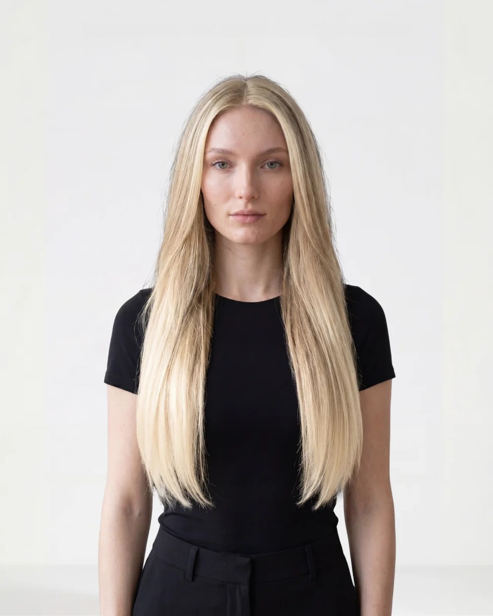 Extensions per capelli Halo lisci - Biondo ghiaccio