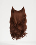 Extension per capelli Halo ondulate - Rosso castano
